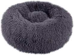 Watonic Dog Bed Round Cat Winter Warm Sleeping Bag Long Plush Soft Pet Bed Calming Beddog Donut,pet Faux Fur Cuddler For Small Medium Large Dogs Ultra Bed (Blue,L) -Zoomie Shop 51q8hrGeV8L. AC 1