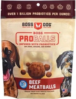 Boss Dog Proballs Freeze Dried Raw Meatball Treat For Dogs (Beef, 3 Oz) -Zoomie Shop 51qACDNd2lL. AC