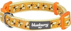 Blueberry Pet Essentials 10 Patterns Statement Busy Bees Designer Adjustable Dog Collar, Large, Neck 18"-26" -Zoomie Shop 51qYQ0wGvZL. AC