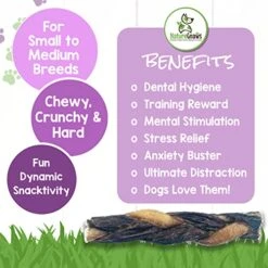 Nature Gnaws Braided Twists For Dogs - Premium Natural Beef Dog Chew Treats - Combo Of Bully Sticks And Beef Gullet - Long Lasting Training Reward -Zoomie Shop 51rEvPJybxL