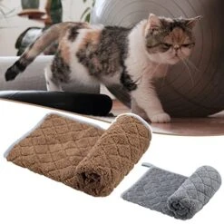 Tinysiry Pet Bed, Breathable Soft Plaid Pattern Heat-Pressed Dog Mat, Non-Slip Warm Cat Pad, Pets Sleeping Mattress Cat Dog Bed For Bedroom Living Room Coffee XL 17 Tinysiry Pet Bed, Breathable Soft Plaid Pattern Heat-Pressed Dog Mat, Non-Slip Warm Cat Pad, Pets Sleeping Mattress Cat Dog Bed For Bedroom Living Room Coffee XL -Zoomie Shop 51rPVEXYErL