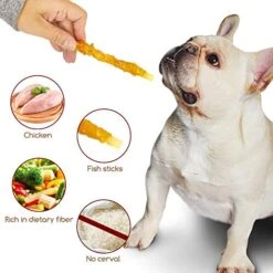 Jungle Calling Rawhide Free Healthy Treats For Dogs, Chicken Wrapped Cod Sticks Dog Treats, Soft Chewy Treats For Training Rewards, 11 Oz (Chicken) -Zoomie Shop 51rv8ZXRNOL