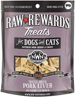 Northwest Naturals Raw Rewards Freeze-Dried Treats For Dogs And Cats – Chicken Liver – Gluten-Free Pet Food, Cat Snacks, Dog Snacks – 3 Oz. – 3 Pack -Zoomie Shop 51sDkcgkdFL. AC