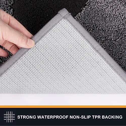 PURRUGS Dirt Trapper Door Mat 20" X 31.5", Non-Skid/Slip Machine Washable Entryway Rug, Dog Door Mat, Super Absorbent Welcome Mat For Muddy Wet Shoes And Paws, Grey 5 PURRUGS Dirt Trapper Door Mat 20" X 31.5", Non-Skid/Slip Machine Washable Entryway Rug, Dog Door Mat, Super Absorbent Welcome Mat For Muddy Wet Shoes And Paws, Grey - Image 5