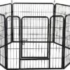 Fence Pen Freestanding Foldable Dog Gates Foldable Metal Pet Exercise Playpen Install Easily Enclosure Dog Fences Puppy Kennel House Dog Supplies Pet Puppy Safety Fence