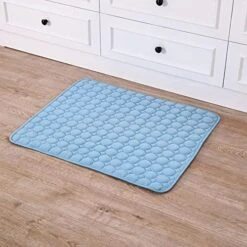 GENERIC Pet Cushion Pet Easy Carry Breathable Cooling Mat Sleeping Pad For Dogs/Cats/Kids/Adults Blanket Cushion For Kennel, Sofa, Bed, Floor, Car Seats For Home Or Outdoor Blue XL -Zoomie Shop 51sc9rqv0PL