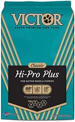 VICTOR Super Premium Dog Food – Hi-Pro Plus Dry Dog Food – 30% Protein, Gluten Free - For High Energy And Active Dogs & Puppies, 5lbs -Zoomie Shop 51t4xeyAPtL. AC