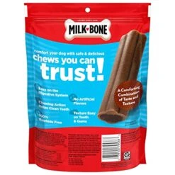 Milk-Bone Mini Comfort Chews, Dog Treats With Unique Chewy Texture And Real Beef, 6 Mini Chews (Pack Of 5) 12 Milk-Bone Mini Comfort Chews, Dog Treats With Unique Chewy Texture And Real Beef, 6 Mini Chews (Pack Of 5) -Zoomie Shop 51tGCcetV6L