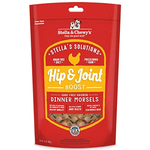 Stella & Chewy's Stella's Solutions Hip & Joint Boost Cage-Free Chicken Dinner Morsels Freeze-Dried Raw Dog Food, 13 Oz (SOL-FDCHJ-13) 1 Stella & Chewy's Stella's Solutions Hip & Joint Boost Cage-Free Chicken Dinner Morsels Freeze-Dried Raw Dog Food, 13 Oz (SOL-FDCHJ-13)