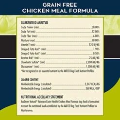 AvoDerm Natural Advanced Joint Health Dry Dog Food, Grain Free, Chicken Recipe, 4 Lb -Zoomie Shop 51tHYzXH2fL