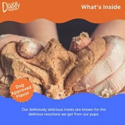 Doggy Delirious Crunchy Dog Treats – For All Pet Sizes, Breeds – All-Natural Puppy Treat – 100% Human-Grade – Delicious Pet Treat Bones, Snacks For Dogs – Grain-Free Peanut Butter, 16 Oz -Zoomie Shop 51tLAlvQeaL