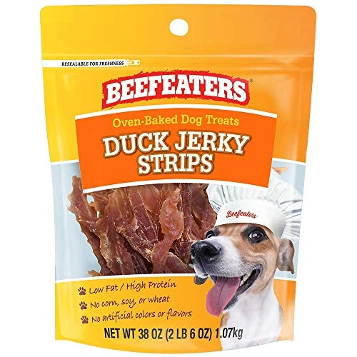 Beefeaters Duck Jerky Strip Treats For Dogs | 38 Oz 1 Beefeaters Duck Jerky Strip Treats For Dogs | 38 Oz
