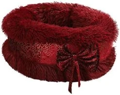 Watonic Dog Bed Cat Bed Comfortable Plush Kennel Dogs Pet Litter Deep Sleep Cat Litter Sleeping Bed Bow Lace Noble Elegant Wedding (Gray,15.76inch) 8 Watonic Dog Bed Cat Bed Comfortable Plush Kennel Dogs Pet Litter Deep Sleep Cat Litter Sleeping Bed Bow Lace Noble Elegant Wedding (Gray,15.76inch) -Zoomie Shop 51tQauqJ1SL. AC