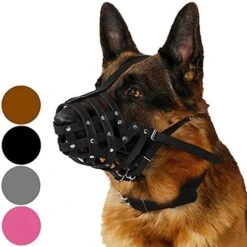 CollarDirect Dog Muzzle German Shepherd Dalmatian Doberman Setter Leather Basket Medium Large Breeds Black Brown (M, Chestnut Brown) 19 CollarDirect Dog Muzzle German Shepherd Dalmatian Doberman Setter Leather Basket Medium Large Breeds Black Brown (M, Chestnut Brown) -Zoomie Shop 51tkvnfvTKL. AC 1
