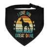 GENERIC Great-dane Pattern Pet Bandana Collar - Scarf Collar - Art Dog Bandana Minimal Head Cicumference