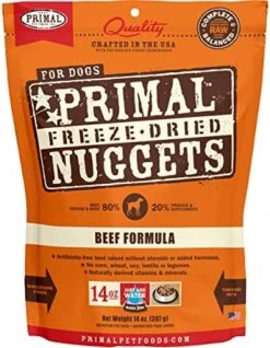 Primal Freeze Dried Nuggets For Dogs Beef, Complete Meal Freeze Dried Dog Food Healthy Grain Free Raw Dog Food, Crafted In The USA (14 Oz) 16 Primal Freeze Dried Nuggets For Dogs Beef, Complete Meal Freeze Dried Dog Food Healthy Grain Free Raw Dog Food, Crafted In The USA (14 Oz) -Zoomie Shop 51twBrzPBZL. AC