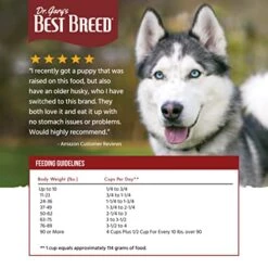 Best Breed Dr. Gary's Coldwater Recipe Slow-Cooked In USA, Natural Dry Dog Food For All Breeds And Sizes, 13lbs. -Zoomie Shop 51tzs54daJL