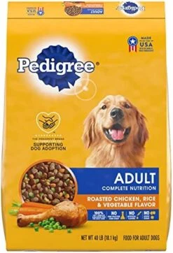 Pedigree Complete Nutrition Adult Dry Dog Food Roasted Chicken, Rice & Vegetable Flavor Dog Kibble, 18 Lb. Bag 22 Pedigree Complete Nutrition Adult Dry Dog Food Roasted Chicken, Rice & Vegetable Flavor Dog Kibble, 18 Lb. Bag -Zoomie Shop 51u1s64SvcL. AC
