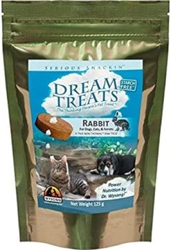 Wysong Dream Treats Rabbit Raw Dogs/Cats/Ferret Food - 4.9 Ounce Bag -Zoomie Shop 51uTXh1AdbL. AC