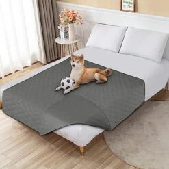 Furrybaby Waterproof Dog Bed Cover For Dog Beds & Furniture Machine Washable Waterproof Dog Blanket Anti Slip Couch Protector For Dogs Cats And Other Pets (Creamy-White, 82x102inch) -Zoomie Shop 51uaAQqDKRL. AC