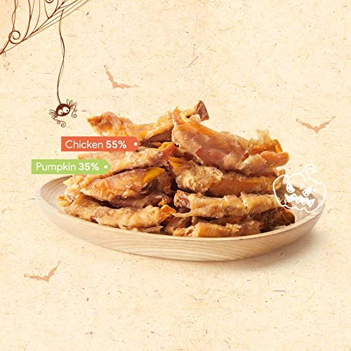 Jungle Calling Natural Chicken Wrapped Pumpkin Dog Treats, Rawhide Free Healthy Chews For Puppy, Gluten And Grain Free Dog Snacks, 11oz 4 Jungle Calling Natural Chicken Wrapped Pumpkin Dog Treats, Rawhide Free Healthy Chews For Puppy, Gluten And Grain Free Dog Snacks, 11oz - Image 4