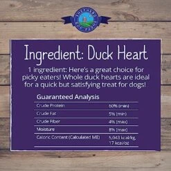 Shepherd Boy Farms Freeze Dried Dog Treats, Duck Heart, All Natural Freeze-Dried Dog Treat & Dog Snacks, Made In USA, High In Protein, Essential Nutrition Of Raw Dog Food, 3oz -Zoomie Shop 51v4csY5gOL