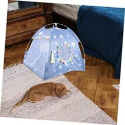 Pet Tent Small Animal Playpen Tent For Outdoor Indoor Tent For Dog Folding Tent Cat Bed House Dog Cozy Cave Pet Supplies Pet House Cat Nest Puppy Glass Fiber Food -Zoomie Shop 51vBXQBztRL