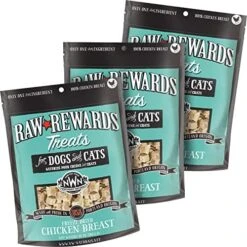 Northwest Naturals Raw Rewards Freeze-Dried Treats For Dogs And Cats – Chicken Liver – Gluten-Free Pet Food, Cat Snacks, Dog Snacks – 3 Oz. – 3 Pack -Zoomie Shop 51vD46pfmnL. AC