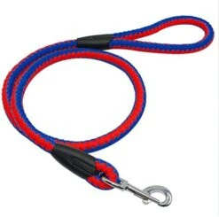 Kuntrona Rolled Dog Leash Pet Training Walking Leads Braided Dogs Rope 5/8" Diameter For Medium Large Dogs 48" Length Red M -Zoomie Shop 51vDHMK EzL. AC