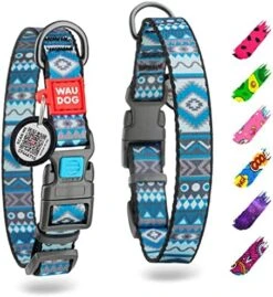 WAUDOG Nylon Dog Collar - Adjustable Dog Collar For Large Dogs, Small & Medium Dogs - Breakaway Puppy Collars For Large Breed Dogs - Boy & Girl Dog Collars With Durable Plastic Buckle And QR Dog Tag -Zoomie Shop 51vOTTkikYL. AC