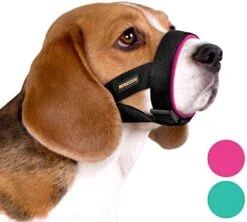 BRONZEDOG Soft Padded Dog Muzzle Adjustable Neoprene Comfort Bitting Chewing Pet Muzzles For Small Medium Large Dogs Puppy (Pink, Small) 20 BRONZEDOG Soft Padded Dog Muzzle Adjustable Neoprene Comfort Bitting Chewing Pet Muzzles For Small Medium Large Dogs Puppy (Pink, Small) -Zoomie Shop 51vUMjJ8X3L. AC