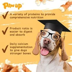 PAWUP Dog Treats Chicken Wrapped Calcium Bone, Training Treats For Small Dogs, Rawhide Free Dog Chews, Natural Teeth Clean W/Taurine, Limited Ingredients Natural Dog Reward, 12.5 Oz 11 PAWUP Dog Treats Chicken Wrapped Calcium Bone, Training Treats For Small Dogs, Rawhide Free Dog Chews, Natural Teeth Clean W/Taurine, Limited Ingredients Natural Dog Reward, 12.5 Oz -Zoomie Shop 51wAuqeIqeL