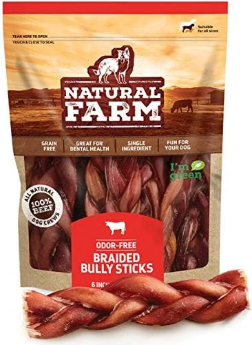 Natural Farm Braided Collagen Chews For Dogs (6 Inch, 10 Pack), Collagen Sticks, Natural Dog Chews, Long Lasting, For Small, Medium And Large Dogs, Odor-Free, Rawhide Alternative 7 Natural Farm Braided Collagen Chews For Dogs (6 Inch, 10 Pack), Collagen Sticks, Natural Dog Chews, Long Lasting, For Small, Medium And Large Dogs, Odor-Free, Rawhide Alternative - Image 7