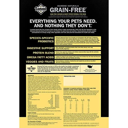 Diamond Naturals Grain Free Real Meat Recipe Premium Dry Dog Food With Real Cage Free Chicken 28Lb 1 Diamond Naturals Grain Free Real Meat Recipe Premium Dry Dog Food With Real Cage Free Chicken 28Lb