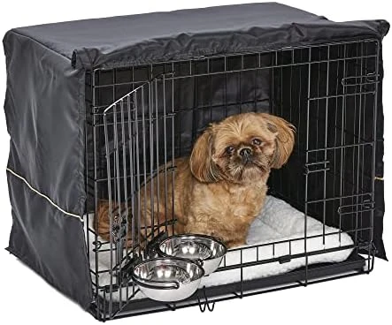 MidWest Homes For Pets ICrate Dog Crate Starter Kit | 24-Inch Dog Crate Kit Ideal For Small Dog Breeds (weighing 13 - 25 Pounds) || Includes Dog Crate, Pet Bed, 2 Dog Bowls & Dog Crate Cover (Blue) 6 MidWest Homes For Pets ICrate Dog Crate Starter Kit | 24-Inch Dog Crate Kit Ideal For Small Dog Breeds (weighing 13 - 25 Pounds) || Includes Dog Crate, Pet Bed, 2 Dog Bowls & Dog Crate Cover (Blue) - Image 6
