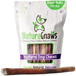 Nature Gnaws Bully Sticks For Dogs - Premium Natural Beef Dental Bones - Long Lasting Dog Chew Treats For Aggressive Chewers - Rawhide Free - Mixed Thickness 8 Ounce (Pack Of 1) 13 Nature Gnaws Bully Sticks For Dogs - Premium Natural Beef Dental Bones - Long Lasting Dog Chew Treats For Aggressive Chewers - Rawhide Free - Mixed Thickness 8 Ounce (Pack Of 1) -Zoomie Shop 51xKlwE ABL. AC 2