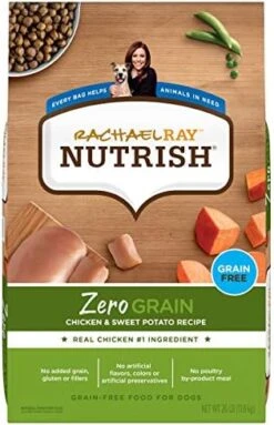 Rachael Ray Nutrish Zero Grain Dry Dog Food, Salmon & Sweet Potato Recipe, 23 Pounds -Zoomie Shop 51xVu0twQL. AC