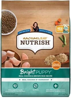 Rachael Ray Nutrish Bright Puppy Premium Natural Dry Dog Food, Real Chicken & Brown Rice Recipe, 14 Pound Bag (Packaging May Vary) -Zoomie Shop 51xXejW85EL. AC