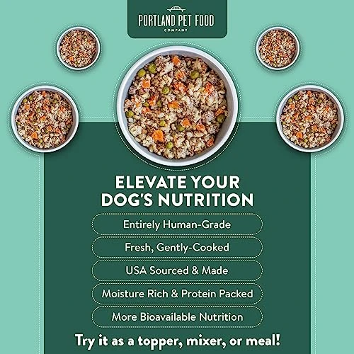 Portland Pet Food Company Human-Grade Wet Dog Food Pouch: Fresh Dog Food Mixer And Dog Food Topper Multipack Packets 2 Portland Pet Food Company Human-Grade Wet Dog Food Pouch: Fresh Dog Food Mixer And Dog Food Topper Multipack Packets - Image 2
