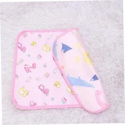Pet Pee Pad 3pcs Pet Pee Pad Puppy Pee Pads Cartoon Dinosaur Pet Pee Mat Pet Floor Mat Puppy Training Pad Urine Pad Blush Earth Tones Pink Double-Sided Dog Mat -Zoomie Shop 51yGqKW4z9L