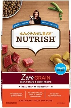 Rachael Ray Nutrish Zero Grain Dry Dog Food, Beef, Potato & Bison Recipe, 3.75 Pounds -Zoomie Shop 51yUIqMay2L. AC