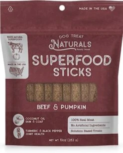 Dog Treat Naturals Sweet Potato & Quinoa Vegan Superfood Sticks For Dogs | All-Natural Premium Training Dog Treats | Contains Turmeric For Joint Health | Made In USA | 10 Ounces -Zoomie Shop 51zEustrJgL. AC