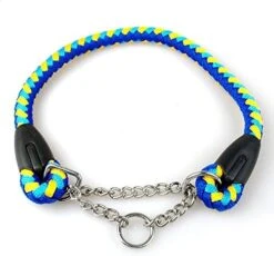 Kuntrona Braided Rope Dog Choke Collar Martingale Dog Training Collars 22-26" Adjustable Black Grey XL -Zoomie Shop 51zGA3VMczL. AC