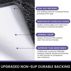 Door Mat Indoor, Dog Mats For Muddy Paws Super Absorbent, Low-Profile Entryway Rug With Non-Slip Backing, Washable Dirty Trapper Inside Entrance Doormat For Shoes, 20" X 32", Dark Gray 19 Door Mat Indoor, Dog Mats For Muddy Paws Super Absorbent, Low-Profile Entryway Rug With Non-Slip Backing, Washable Dirty Trapper Inside Entrance Doormat For Shoes, 20" X 32", Dark Gray -Zoomie Shop 51zGj5mlR9L