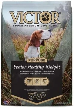 Victor Super Premium Dog Food – Purpose - Senior Healthy Weight – Gluten Free Weight Management Dry Dog Food For Senior Dogs With Glucosamine And Chondroitin, For Hip And Joint Health, 40lbs -Zoomie Shop 51zQC54rqkL. AC