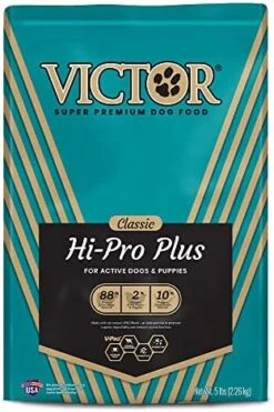 VICTOR Super Premium Dog Food – Hi-Pro Plus Dry Dog Food – 30% Protein, Gluten Free - For High Energy And Active Dogs & Puppies, 5lbs -Zoomie Shop 51zStUsJw6L. AC
