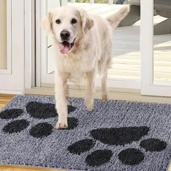 Indoor Door Mat 23.5" X 35.5", Dog Door Mat For Muddy Wet Paws And Shoes, Non-Slip, Absorbent, Dirt Resist Mat, Machine Washable Entrance Rug Low-Profile Inside Entry Doormats For Entryway, Grey 16 Indoor Door Mat 23.5" X 35.5", Dog Door Mat For Muddy Wet Paws And Shoes, Non-Slip, Absorbent, Dirt Resist Mat, Machine Washable Entrance Rug Low-Profile Inside Entry Doormats For Entryway, Grey -Zoomie Shop 610wSePHGQL. AC