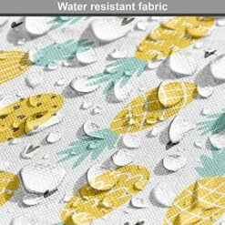 Ambesonne Exotic Dog Crate Cover, Hand Drawn Pineapples And Hearts Doodle Fresh Summer Food Illustration, Easy To Use Pet Kennel Cover For Small Dogs Puppies Kittens, 22 Inch, Yellow Sea Green Black -Zoomie Shop 614BSq8oFcL