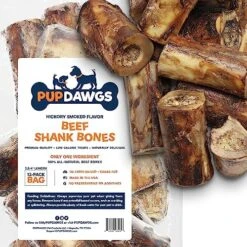 PUPDAWGS Single Ingredient Dog Bones - Made In USA - Beef Shank Bones - Natural Dog Bones For Aggressive Chewers - From USDA Inspected Beef - Hickory Smoked - Individually Wrapped (3 Piece Pack) 13 PUPDAWGS Single Ingredient Dog Bones - Made In USA - Beef Shank Bones - Natural Dog Bones For Aggressive Chewers - From USDA Inspected Beef - Hickory Smoked - Individually Wrapped (3 Piece Pack) -Zoomie Shop 614Tdz6H2L. AC