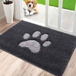 Door Mat Indoor, Dog Mats For Muddy Paws Super Absorbent, Low-Profile Entryway Rug With Non-Slip Backing, Washable Dirty Trapper Inside Entrance Doormat For Shoes, 20" X 32", Dark Gray 27 Door Mat Indoor, Dog Mats For Muddy Paws Super Absorbent, Low-Profile Entryway Rug With Non-Slip Backing, Washable Dirty Trapper Inside Entrance Doormat For Shoes, 20" X 32", Dark Gray -Zoomie Shop 616GN0m3uAL. AC